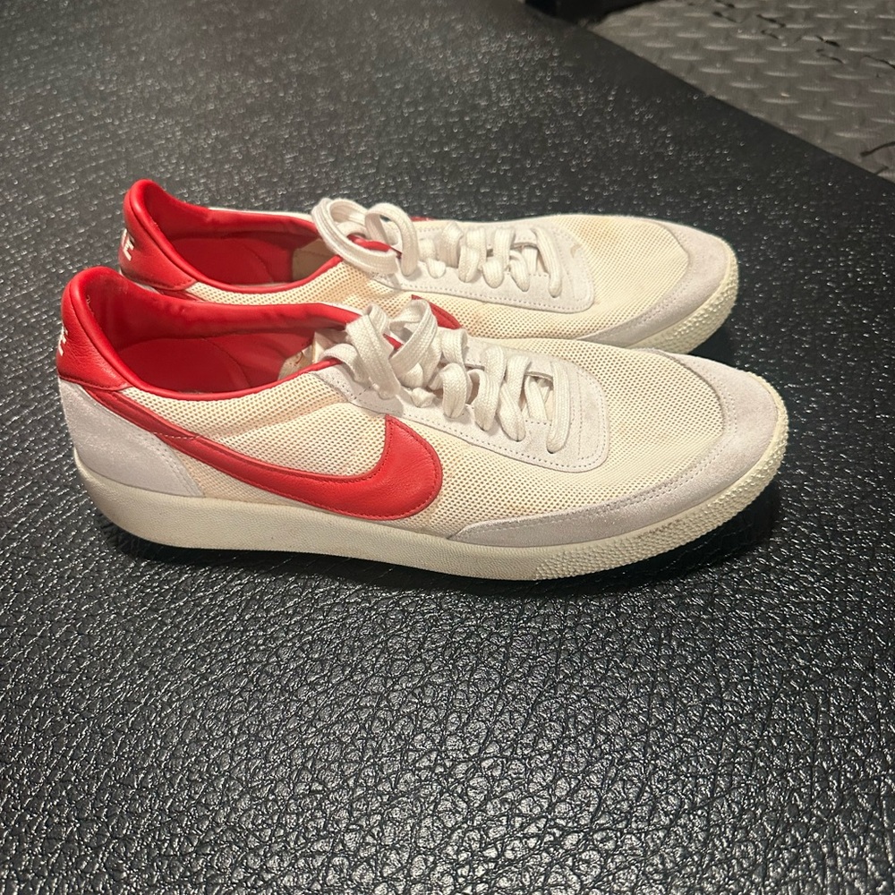 Nike Red and Cream Interior Sneakers